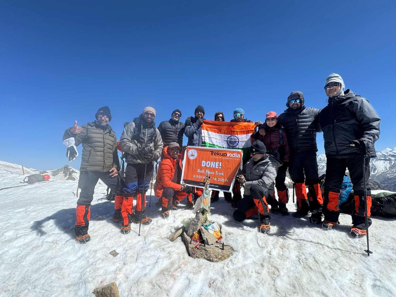 first Bali Pass trek of the season